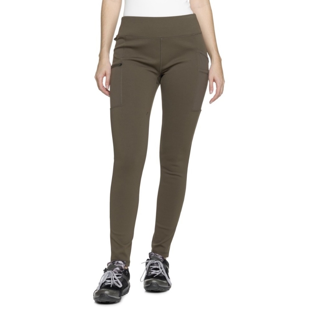 NWT Carhartt Leggings Women's Force Fitted Lightweight Utility Small Olive Green